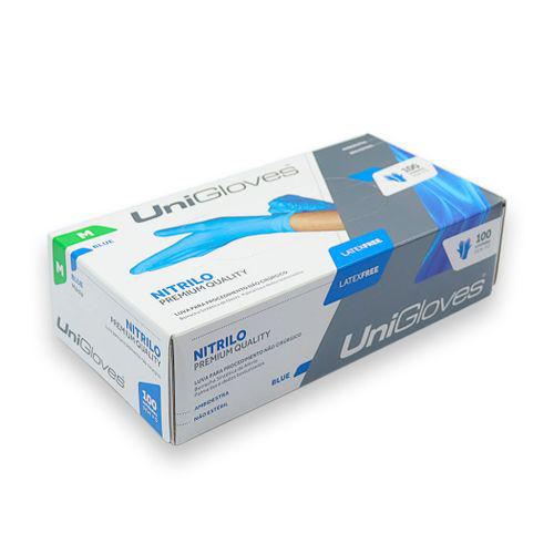 Imagem do produto Luva De Procedimento Sem Pó Nitrilica Unigloves
