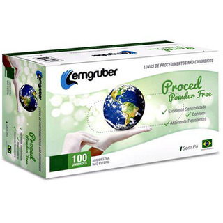 Luva De Procedimentos Proced Powder Free Lemgruber Sem Pó Pp