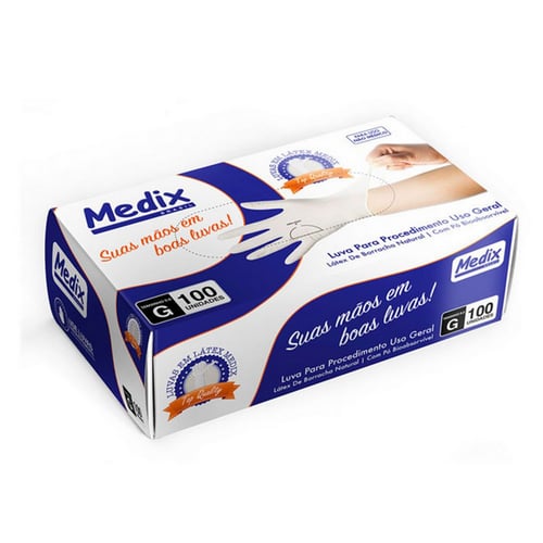 Imagem do produto Luva Para Procedimento Mblife G 100Unidades