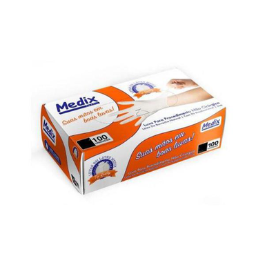 Luva Proced Medix Media C/100Unidades