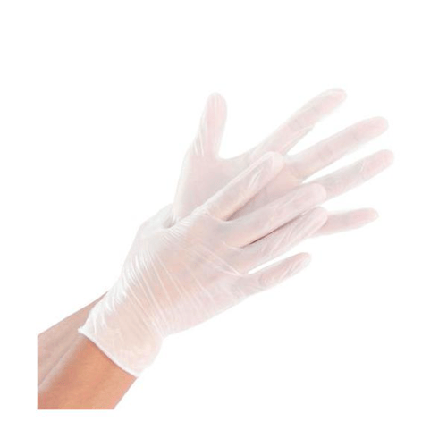 Luva Vinil M Com 100 Unidades