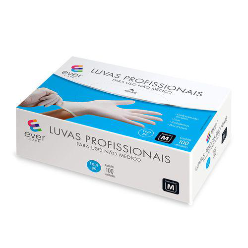 Luvas Ever Care M Com 100 Unidades