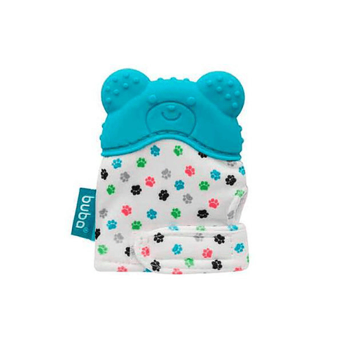 Imagem do produto Luvinha Mordedor Buba Baby De Silicone Urso Azul Com 1 Unidade