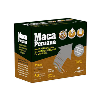 Maca Peruana Lasanday Com 60 Capsulas 850Mg