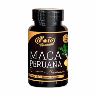 Maca Peruana Premium Selecionada Unilife 60 Cápsulas De 550Mg
