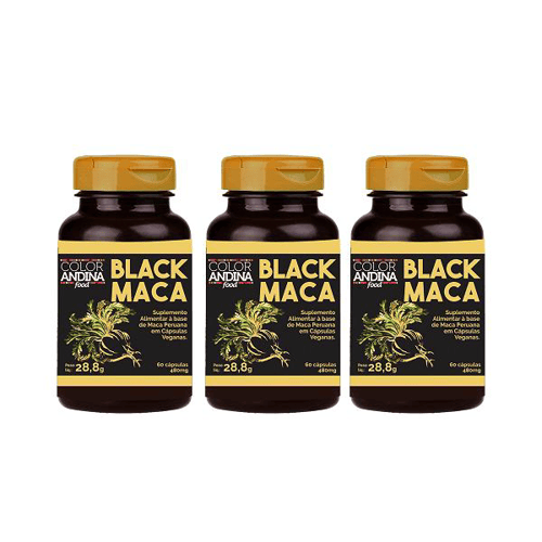 Imagem do produto Maçã Peruana Preta Black Color Andina 180 Cápsulas