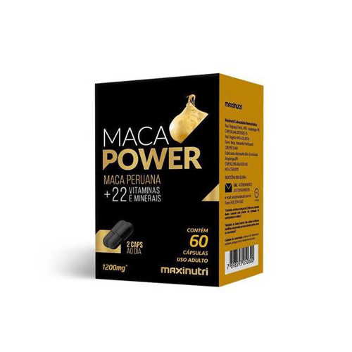 Maçã Power 1200Mg Maxinutri Maçã Peruana 60 Cápsulas