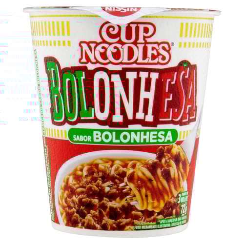 Imagem do produto Macarrão Instantneo Cup Noodles Sabor Bolonhesa 72G
