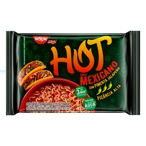Imagem do produto Macarrão Instantneo Nissin Hot Mexicano 85G