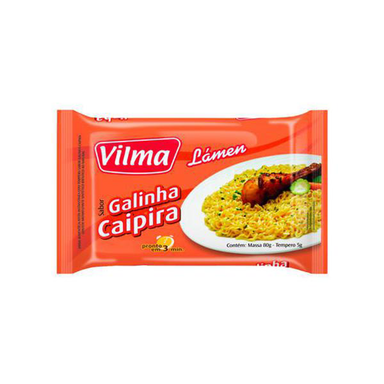 Macarrão Instantneo Vilma Lámen Sabor Galinha Caipira 85G