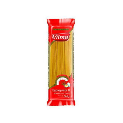 Imagem do produto Macarrão Vilma Espaguete 8 Com 500G