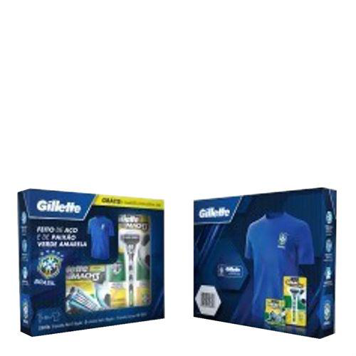 Imagem do produto Mach 3 Kit Copa Para Babear 2 Aparelhos Gratis Camisa Cbf