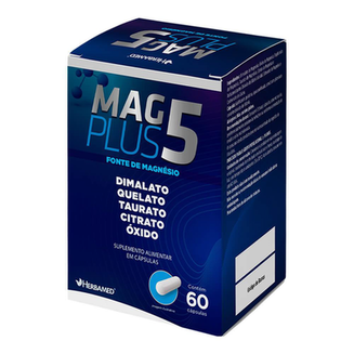 Imagem do produto Mag Plus 5 550Mg 60 Cápsulas