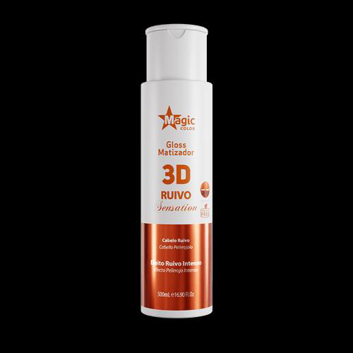 Imagem do produto Magic Color Gloss Matizador 3D Ruivo Sensation Cabelos Ruivo 500Ml