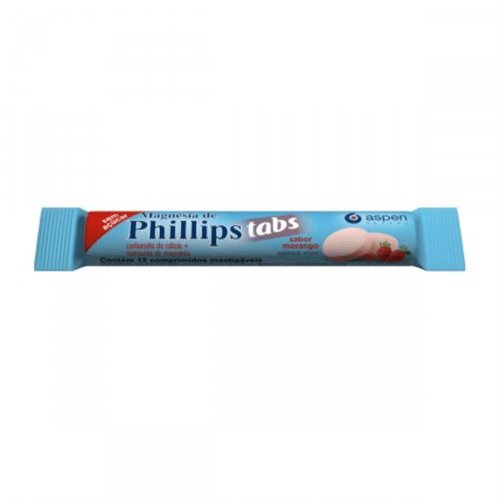 Imagem do produto Magnésia Phillips Tabs Morango Com 12 Unidades