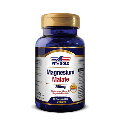 Imagem do produto Magnesio Dimalato 350Mg Vitgold 60 Comp