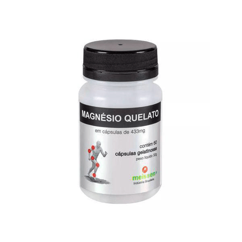 Magnésio Quelato Meissen 60 Cápsulas De 433Mg