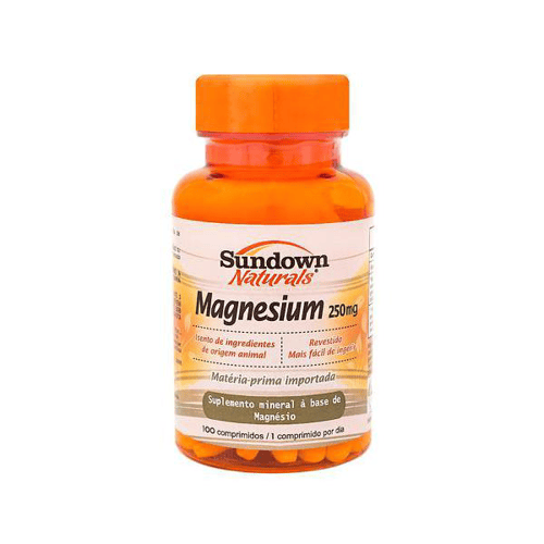 Magnesium - Oxido 250Mg Com 100 Tabletes - Sundown Vitamina