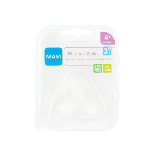 Imagem do produto Mam Bico - De Silicone Para Mamadeira Ultivent Furo Grande Codigo 1336