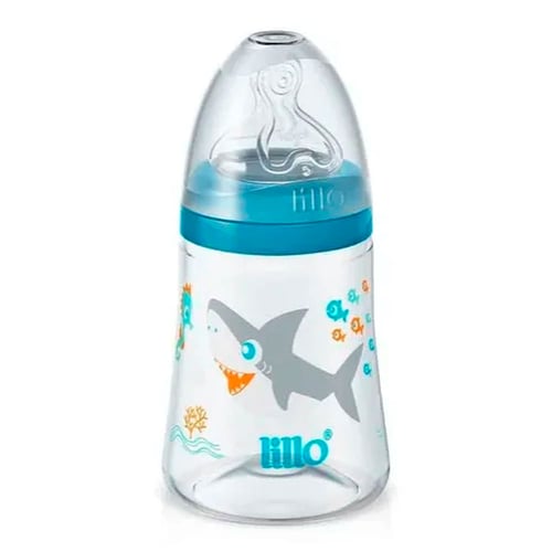 Imagem do produto Mamadeira Design Bico Simetrico Silicone Fluxo Medio 180Ml Azul