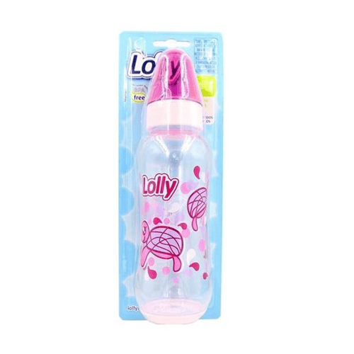 Mamadeira Lolly Baby Oceano Rosa 250Ml Ref206001