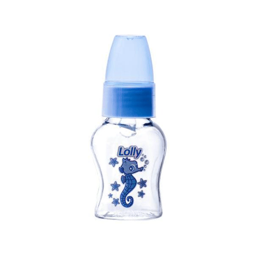 Mamadeira Lolly Oceano Bico De Silicone Redondo Líquidos Ralos 50Ml Azul Ref 236101Az