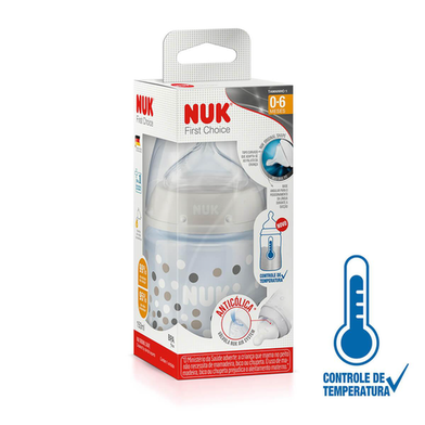 Imagem do produto Mamadeira Nuk First Choice Controle De Temperatura Tamanho 1 Neutra 150Ml