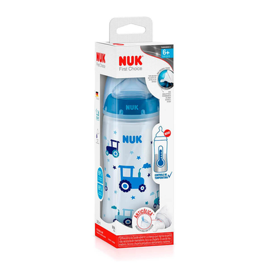 Mamadeira Nuk First Choice Controle De Temperatura Tamanho 2 Boy 300Ml