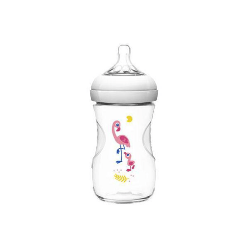 Mamadeira Philips Avent Pétala Decorada Flamingo 260Ml