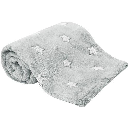 Imagem do produto Manta Para Bebê Em Soft Estrelinhas Cinza 3M+ Buba Buba14483 Mantinha Estrelinhas Cinza