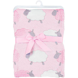 Imagem do produto Manta Para Bebê Em Soft Ovelinha Rosa 3M+ Buba
