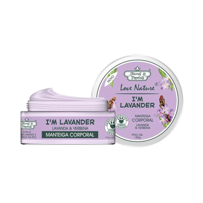 Manteiga Hidratante Flores E Vegetais Lavanda E Verbena 180G