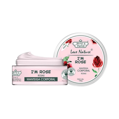 Manteiga Hidratante Flores E Vegetais Rosas 180G