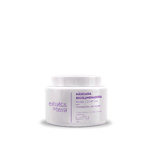 Máscara Bioiluminadora 180 G Dermocosmético Vegano Extratos Da Terra