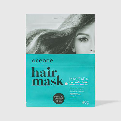 Imagem do produto Máscara Capilar Reconstrutora Para Cabelos Danificados Hair Mask 40G Océane