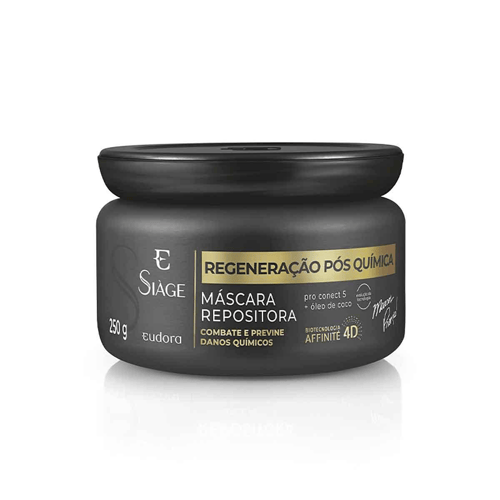 Imagem do produto Máscara Capilar Repositora Siàge Regeneração Pós Com 250G 250G