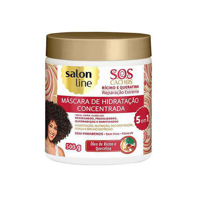Imagem do produto Máscara Capilar Salon Line 500G Sos Cachos Rícino E Queratina