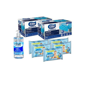 Imagem do produto Máscara Cirúrgica Descartável Tripla Com Elástico Elite Com 50