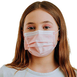 Imagem do produto Máscara Cirúrgica Infantil Spk Rosa Tripla Camada Descartável 25 Unidades Spk Protetion
