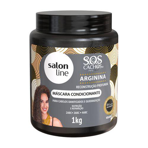 Imagem do produto Máscara Condicionante Sos Cachos Arginina 1Kg Salon Line