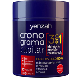 Máscara Cronograma Capilar Coloridos Yenzah 480G Profissional