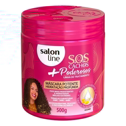 Imagem do produto Máscara Capilar Salon Line 500G Sos Cachos Poderosos