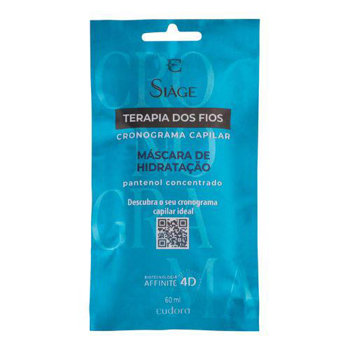 Imagem do produto Máscara De Hidratação Siàge Terapia Dos Fios Cronograma Capilar 60Ml Siage