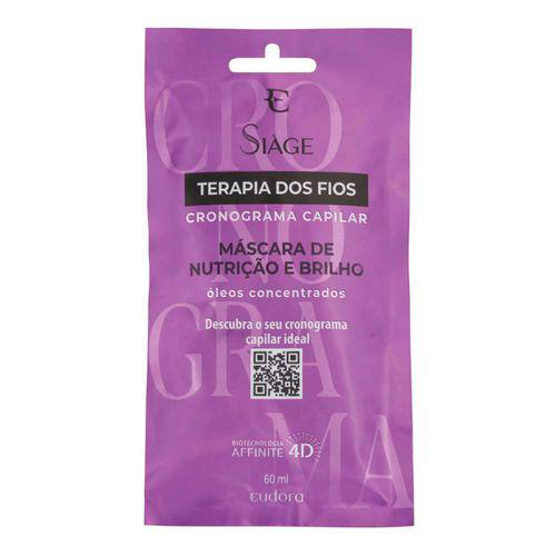 Imagem do produto Máscara De Nutrição Siàge Terapia Dos Fios Cronograma Capilar 60Ml Siage