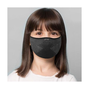 Imagem do produto Máscara De Proteção Ebeus Infantil 3D Air Knit Preta Com Grafite 1 Unidade