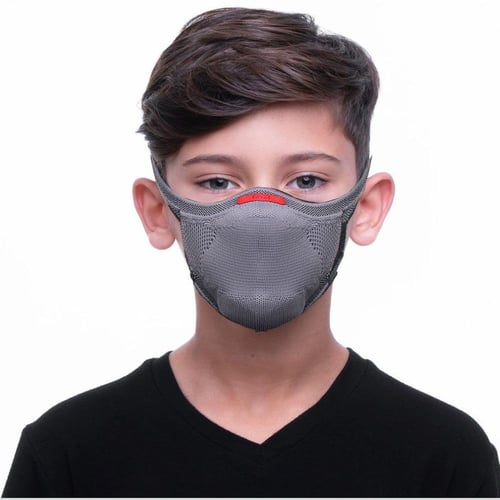 Imagem do produto Máscara De Proteção Fiber Reutilizável Infantil Tamanho 1 Cinza
