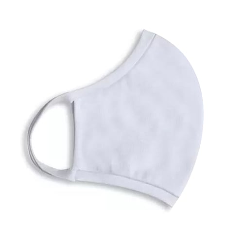 Imagem do produto Máscara De Tecido Antiviral Reutilizável Stamp Serigrafia Branca 1 Unidade