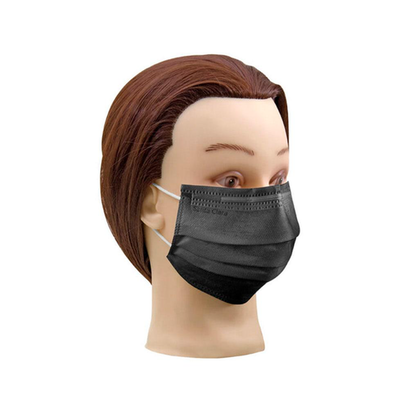 Máscara Descartável Preta C/Elástico Santa Clara