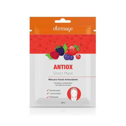 Máscara Facial Antioxidante Antiox Sheet Mask Dermage 25G