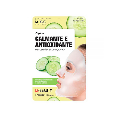 Imagem do produto Máscara Facial De Algodão Kiss New York Pepino 20Ml Kfms04sbr